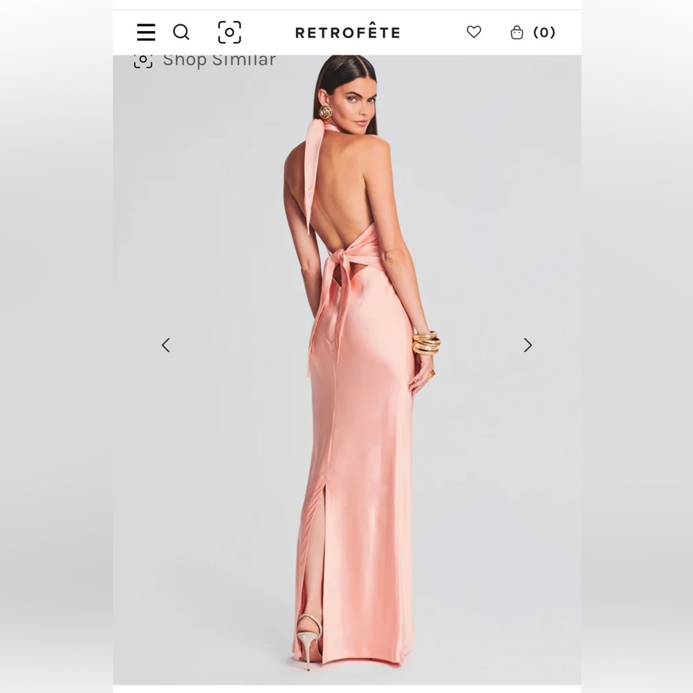 Elegant Pink Backless Dress